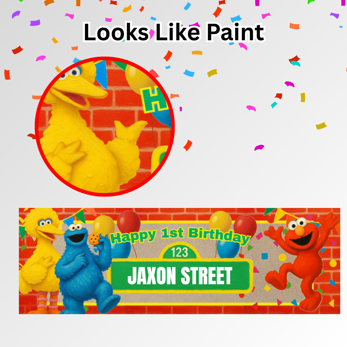 Sesame Street Birthday Party Banner Template
