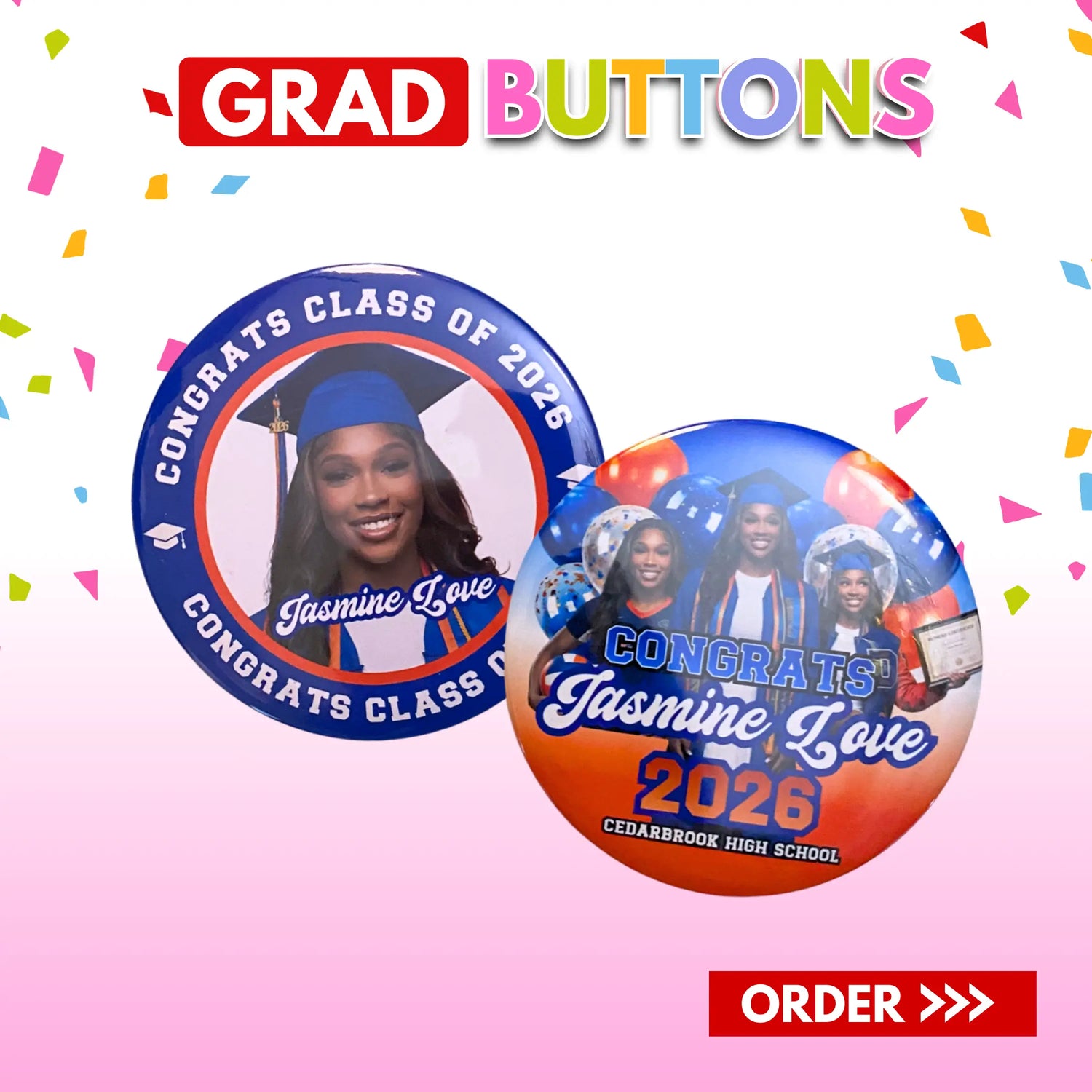 Graduation Buttons