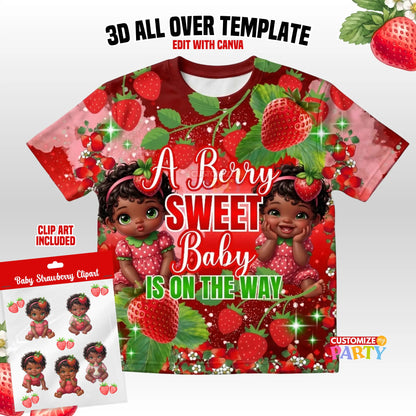 Strawberry Shortcake Sublimation Shirts Customize My Party™