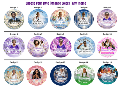 Memorial Keepsake Buttons 3"