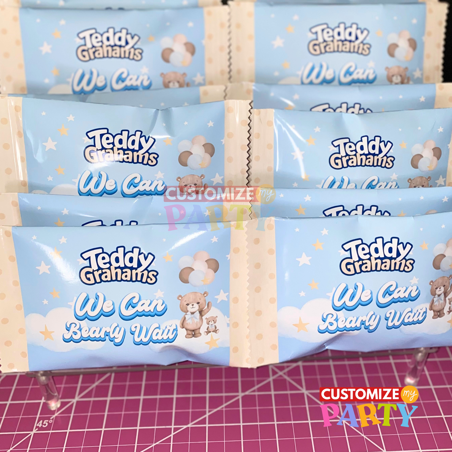 Baby Shower cookies - Bearly Wait