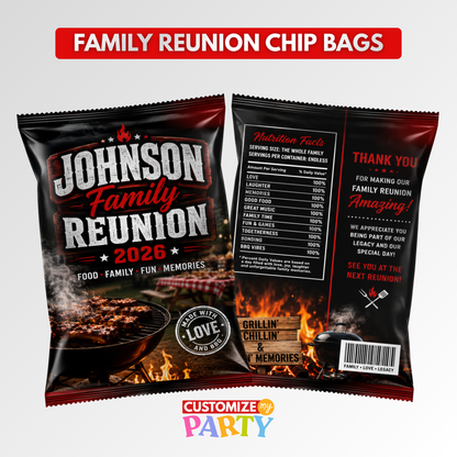 Barbecue Family Reunion Chip Bags