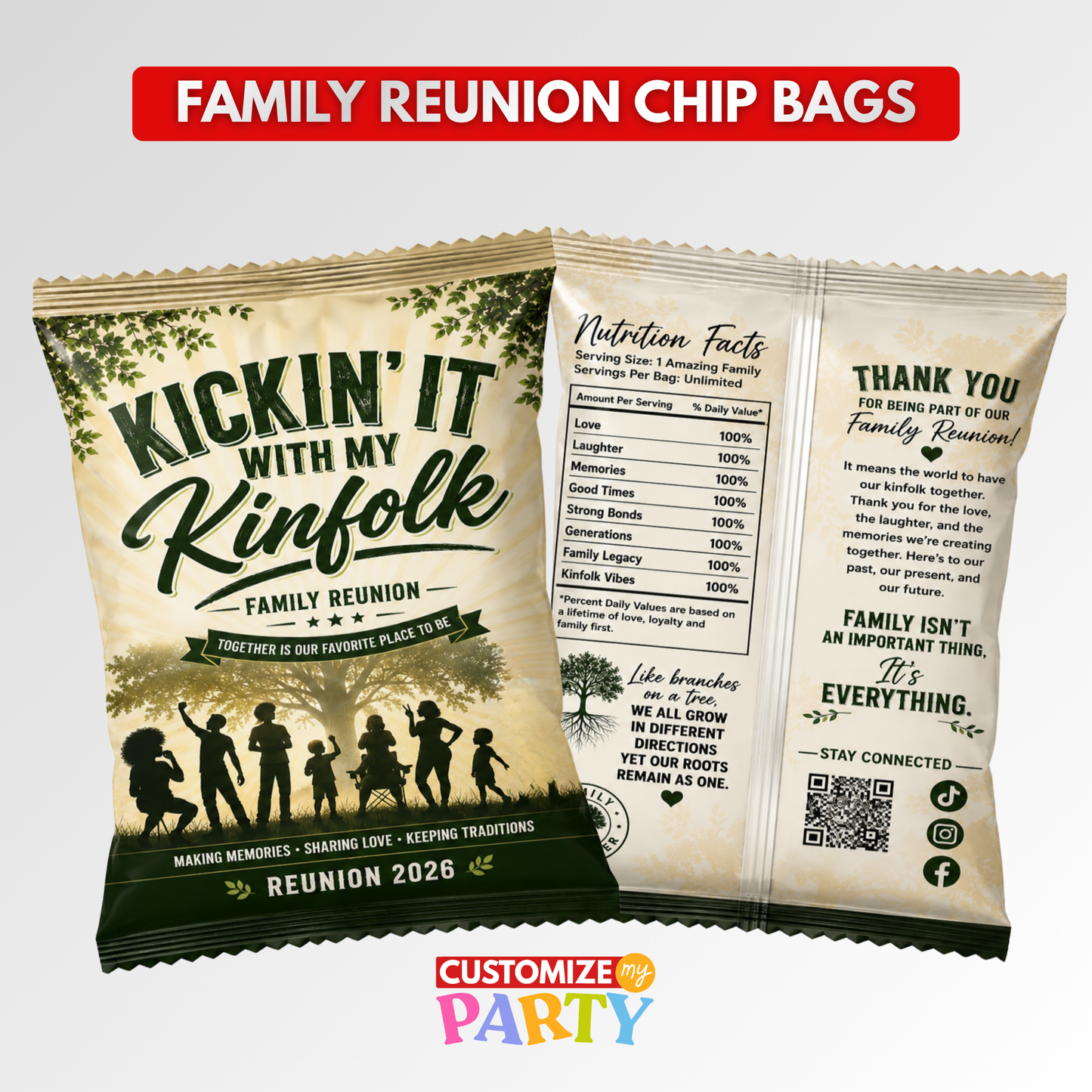 Barbecue Family Reunion Chip Bags