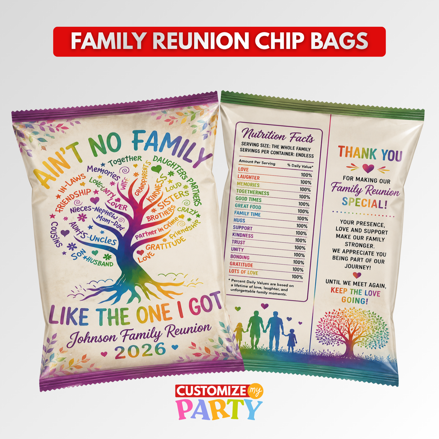 Barbecue Family Reunion Chip Bags