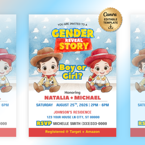 Gender Reveal Story Invitation