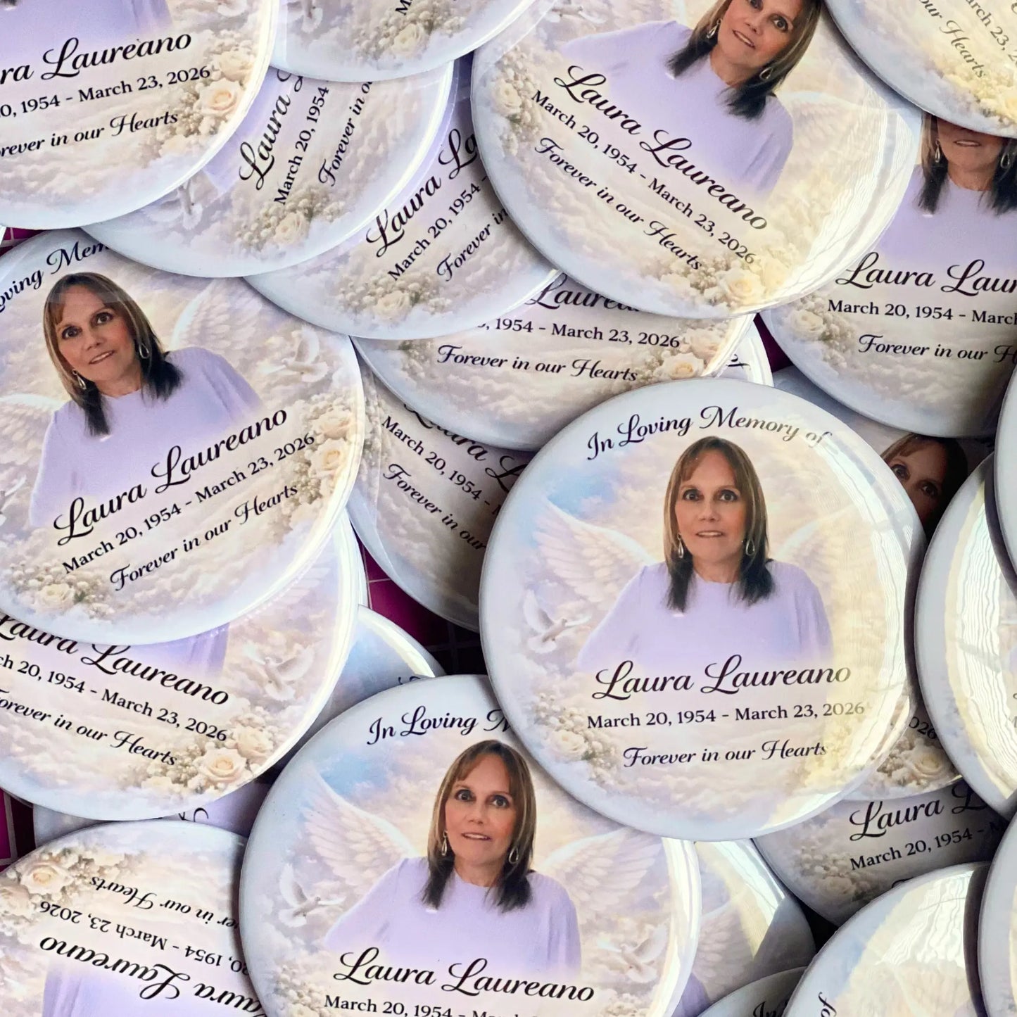 Memorial Pin Buttons