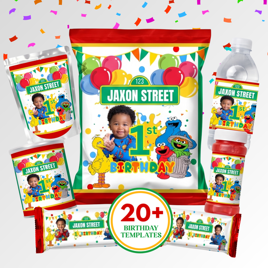 Sesame Street Birthday Party Printable Bundle