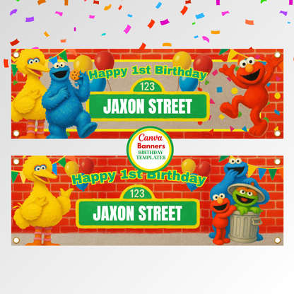 Sesame Street Birthday Party Printable Bundle