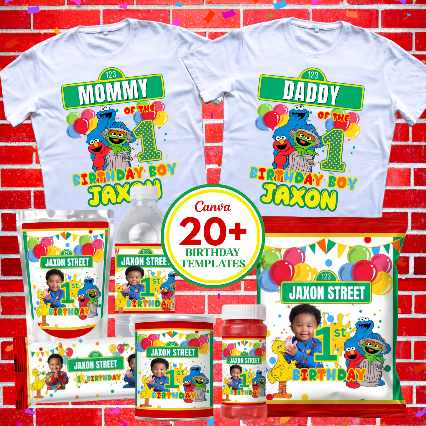 Sesame Street Birthday Party Printable Bundle