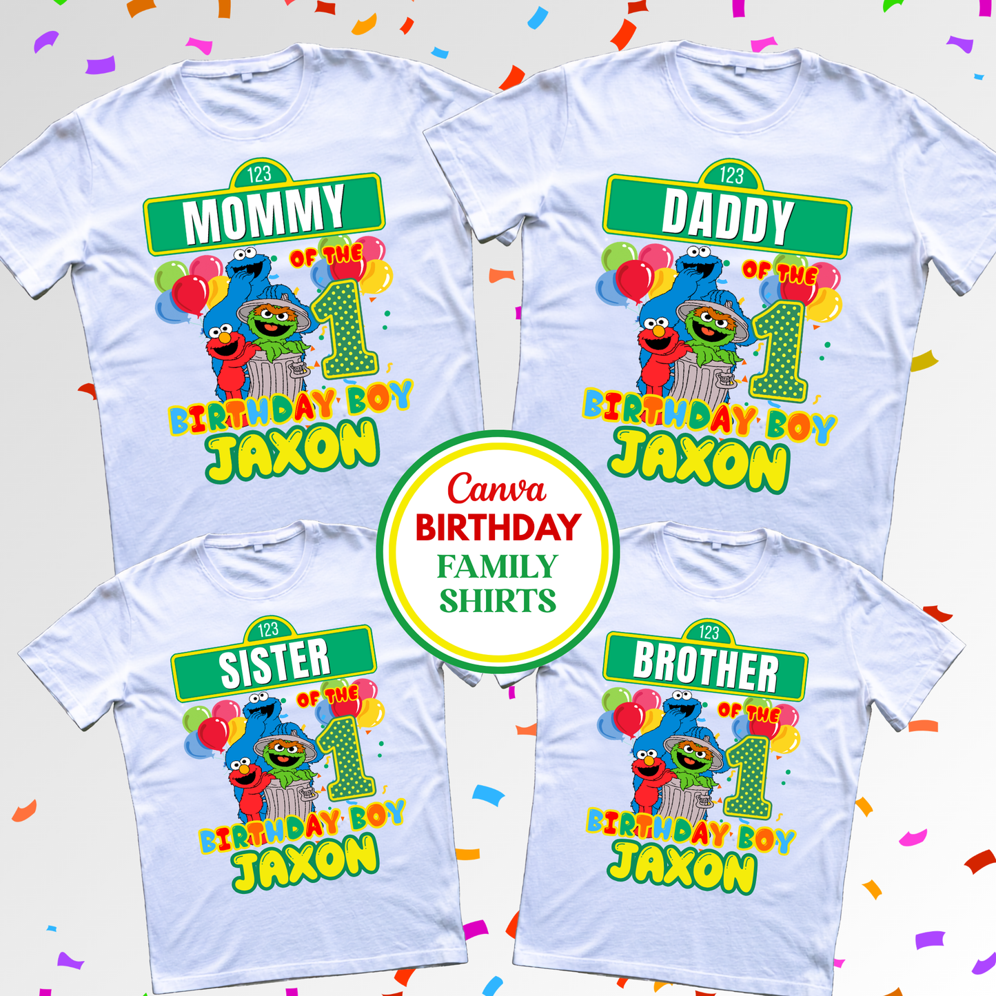 Sesame Street Birthday Party Printable Bundle