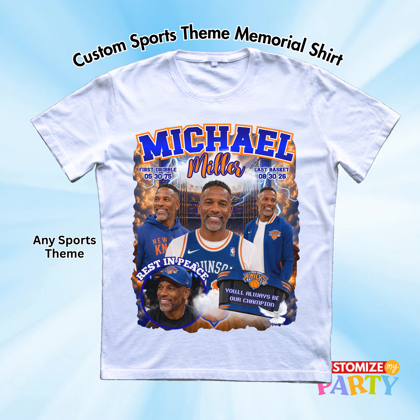 Sports Custom Memorial Shirt