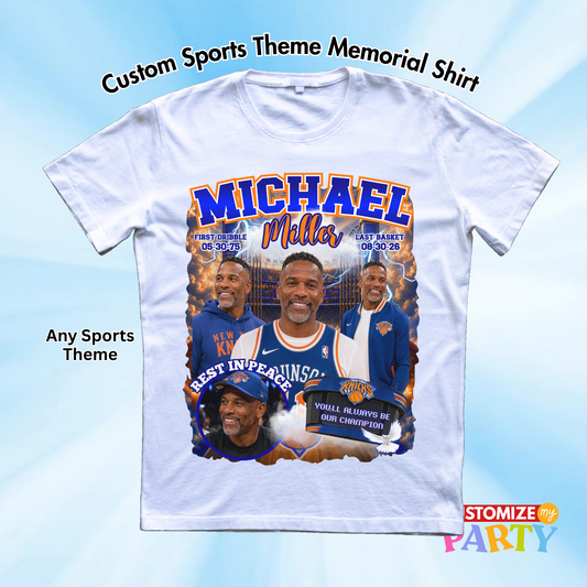 Sports Custom Memorial Shirt