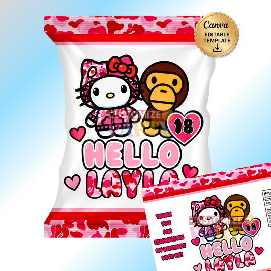 Hello Kitty x Bape Chip Bags